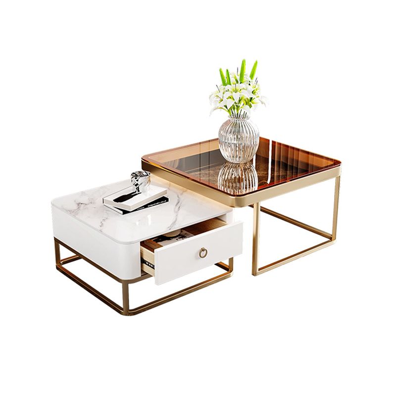 Frame frame salontafel glamour vierkante cocktailtafel met lade