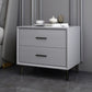 Modern Imitation Wood Nightstand 2-Drawer Storage 18 Inch H Night Table with Legs Clearhalo 'Bedroom Furniture' 'furn' 'furn_night_stand' 'Furniture' 'night_stand' 'Nightstands' 1200x1200_22b439fb-4624-4585-aaed-dd7aa6ca52e9