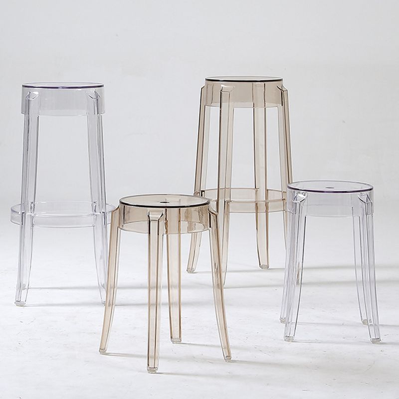 Stackable Clear Plastic Counter Stools Backless Scandinavian Bar Stools (Set of 2) Clearhalo 'Bar Furniture' 'Bar Stools' 'bar_stools' 'furn' 'furn_bar_stools' 'furniture_bar_stools' 'Kitchen & Dining Furniture' 'kitchen&dining_furn' 'kitchen' 'kitchen_furn' Furniture' 1200x1200_22b93ecf-021d-4789-8a10-574ebbab4f86