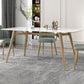 Mesa de comedor fijo rectángulo Mesa de cocina de piedra sinterizada de lujo