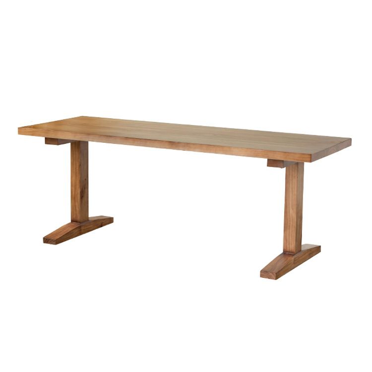 Contemporary Style Dining Table Rectangle Solid Wood Table for Home Kitchen Clearhalo 'Dining Tables & Seating' 'Dining Tables' 'dining_table' 'furn' 'furn_dining_table' 'Furniture' 'Kitchen & Dining Furniture' 1200x1200_22bad515-d54f-4750-a16c-66b307e070e0