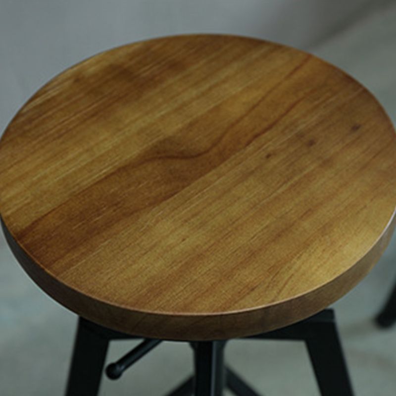 Sgabello da bar senza backless rotondo in stile moderno per soggiorno