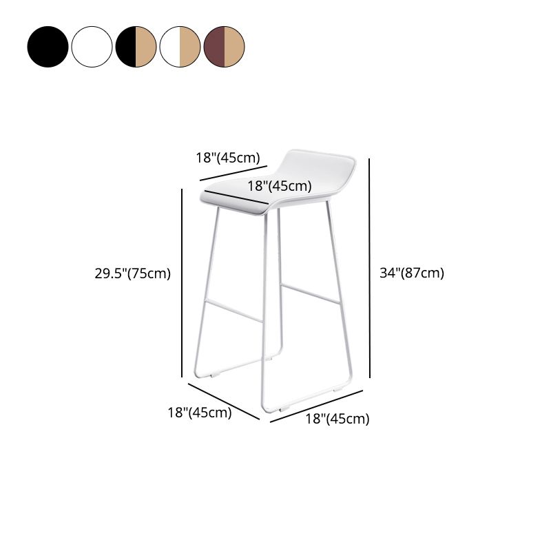 Modern Style Bar-stool Sled Legs Leather Bucket Seat for Kitchen Bar Clearhalo 'Bar Furniture' 'Bar Stools' 'bar_stools' 'furn' 'furn_bar_stools' 'furniture_bar_stools' 'Kitchen & Dining Furniture' 'kitchen&dining_furn' 'kitchen' 'kitchen_furn' Furniture' 1200x1200_22bb59aa-9fe3-4aa5-b1ce-82543e397c6e
