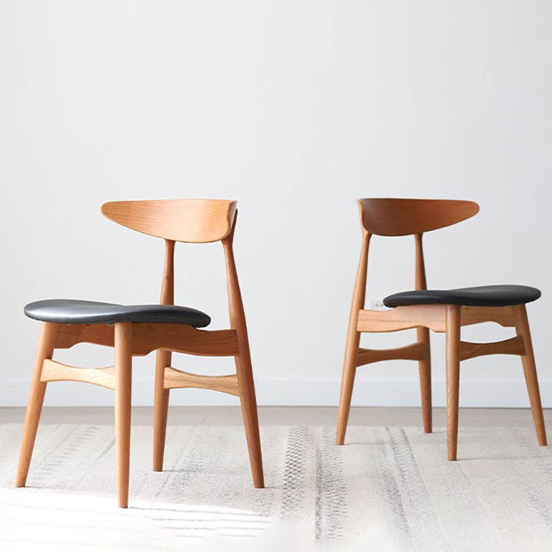 Contemporary Kitchen Solid Wood Side Chair Open Back Dining Side Chair Clearhalo 'Dining Chairs' 'Dining Tables & Seating' 'dining_chair' 'furn' 'furn_dining_chair' 'Furniture' 'furniture_dining_chair' 'Kitchen & Dining Furniture' 1200x1200_22bba80b-ab5a-484c-8b3b-c138d9f60533