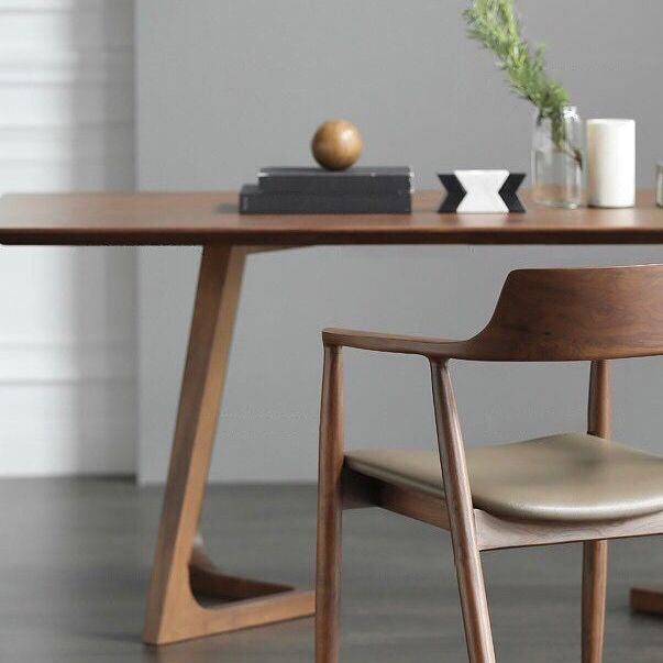 Rectangle Wood Dining Table Solid Wood Table Modern with Double Pedestal Base Clearhalo ' dining_table' 'Dining Tables & Seating' 'Dining Tables' 'furn' 'furn_dining_table' 'Furniture' 'furniture_dining_table' 'Kitchen & Dining Furniture' 'kitchen&dining_furn' 'kitchen' 'kitchen_dining_table' 1200x1200_22bbffdd-0d4a-494d-8bf9-21edf538741d