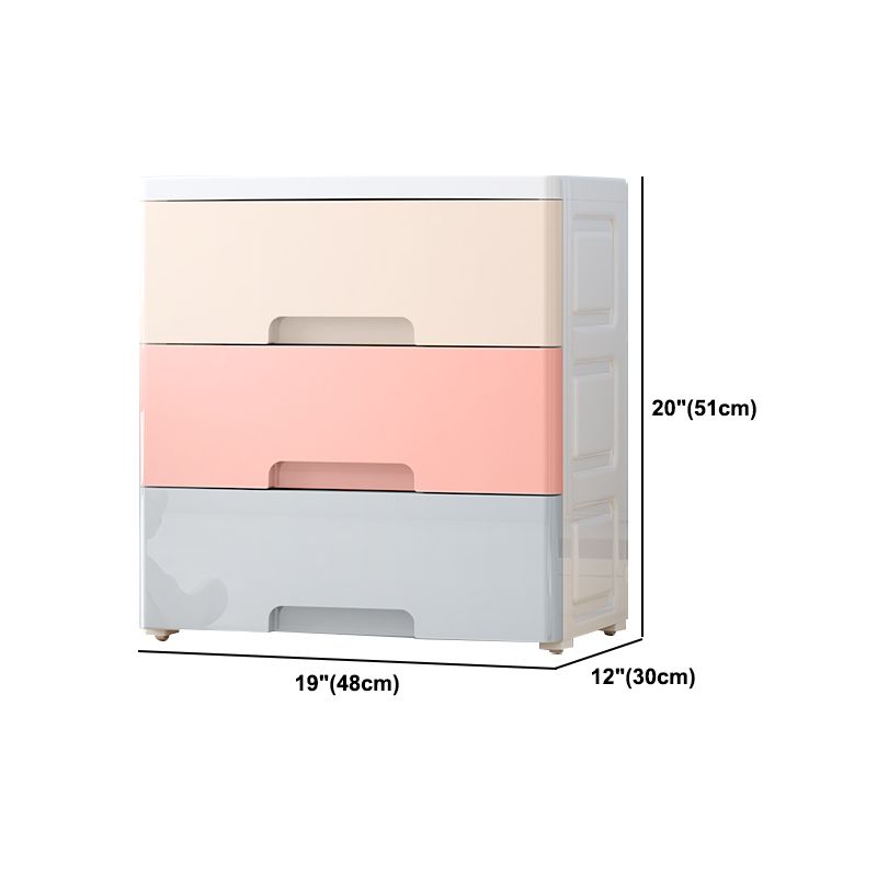 Hedendaagse plastic opbergkast met lade niet-hangende paure