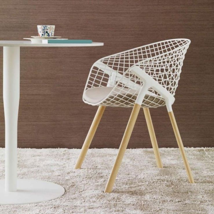 Modern Style Arm Chair Metal Cross Back Dining Room Chair for Indoor Clearhalo 'Dining Chairs' 'Dining Tables & Seating' 'dining_chair' 'furn' 'furn_dining_chair' 'Furniture' 'Kitchen & Dining Furniture' 1200x1200_22bfc35c-61c5-470f-8249-8b2245acf8ba