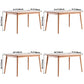 Contemporary Style 4-foot Furniture Solid Wood Dining Table Rectangle for Home Clearhalo ' dining_table' 'Dining Tables & Seating' 'Dining Tables' 'furn' 'furn_dining_table' 'Furniture' 'furniture_dining_table' 'Kitchen & Dining Furniture' 'kitchen&dining_furn' 'kitchen' 'kitchen_dining_table' 1200x1200_22bfc4d9-d5ca-4c38-958c-f5dbc906f613