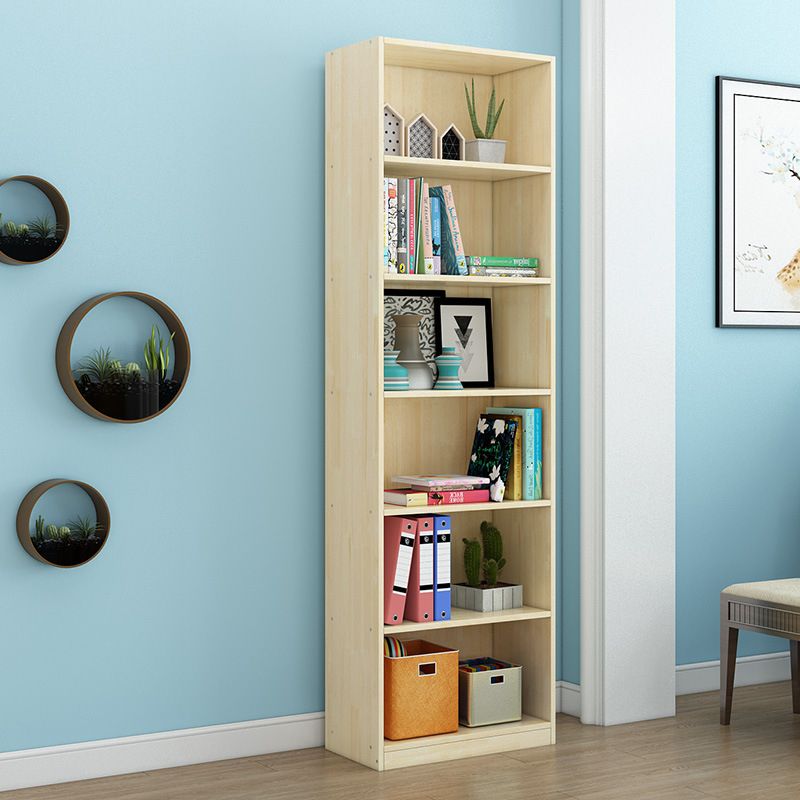 Scandinavian Pine Wood Standard Bookshelf Closed Back Vertical Bookshelf Clearhalo 'Bookcases' 'Furniture' 'furniture_bookcases' 'Office Furniture' 1200x1200_22c0d2dd-276f-4f27-84c0-623b9f534fd0