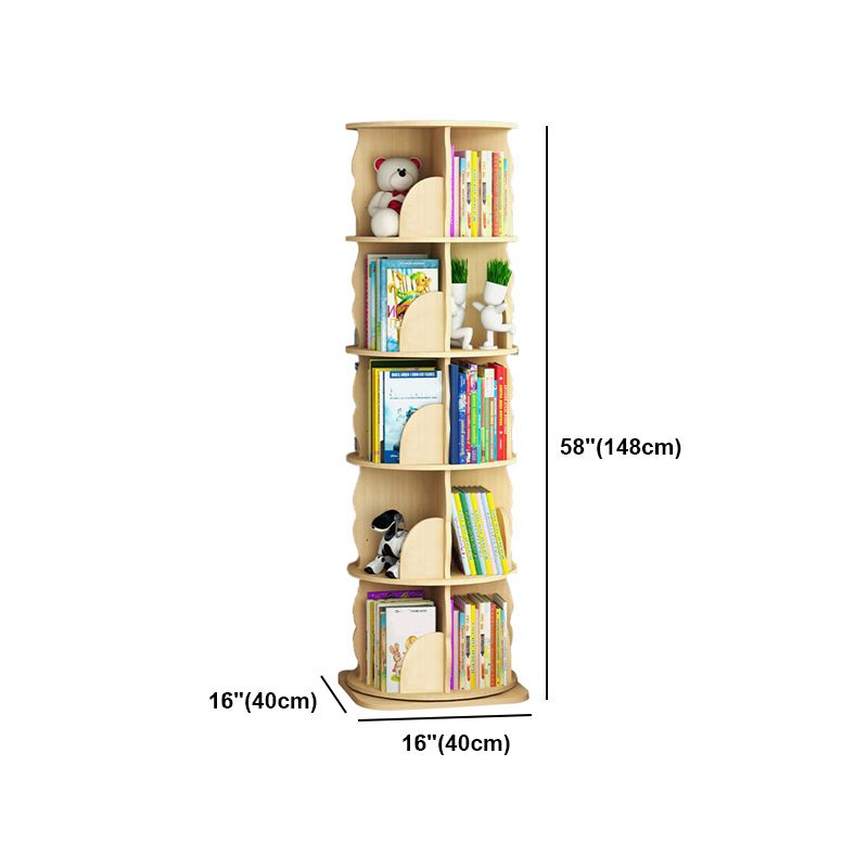 Scandinavian Style Bookshelf Closed Back Solid Wood Bookcase for Home Study Room Clearhalo 'Bookcases' 'furn' 'furn_bookcases' 'Furniture' 'furniture_bookcases' 'Office Furniture' 1200x1200_22c1a866-180a-4d7c-be07-60f50832ed98