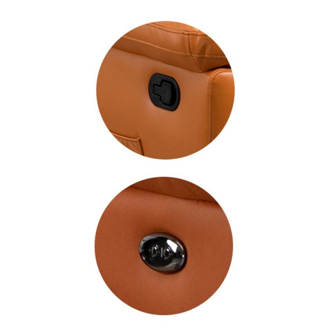 Silla reclinable de reposapiés de balancín giratorio con otomano