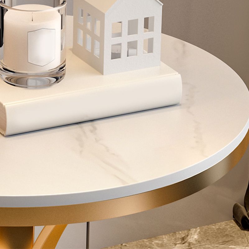 21.65" Tall Contemporary Style Side End Table Metal Frame Side Accent Table Clearhalo 'Coffee & Accent Tables' 'End & Side Tables' 'end_side_tables' 'furn' 'furn_end_side_tables' 'Furniture' 'Living Room Furniture' 1200x1200_22c53015-dbf6-48a8-b08f-83e542716126