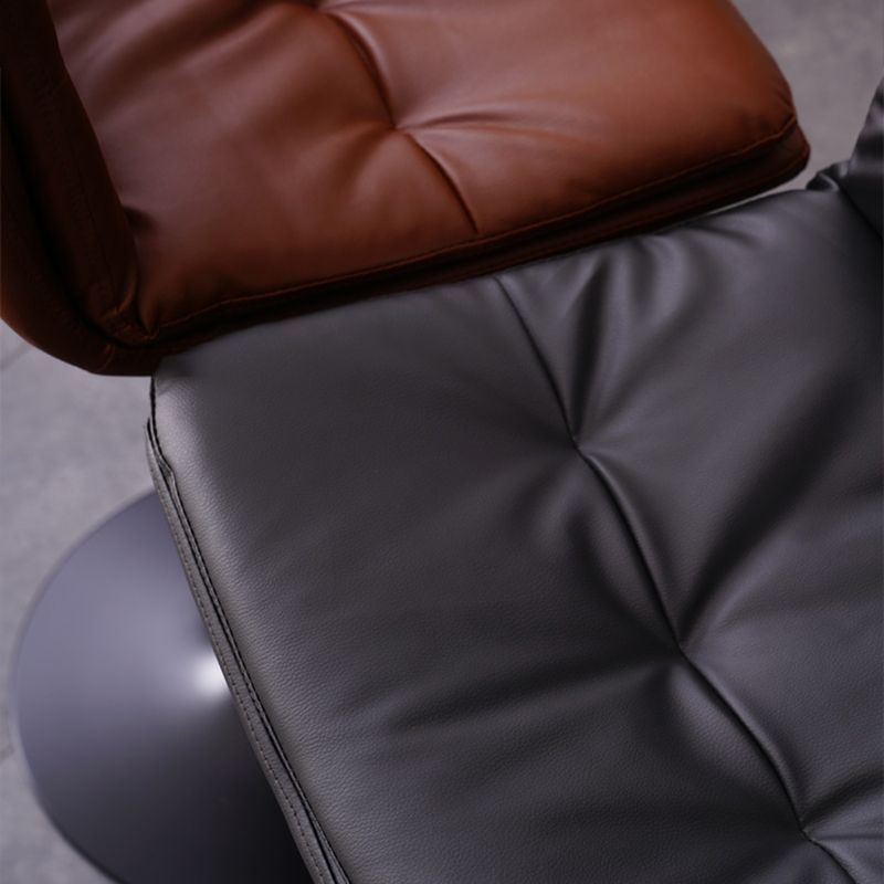 Contemporary Liftable Bar-stool PU Leather Bar Stool with Metal Legs Clearhalo 'Bar Furniture' 'Bar Stools' 'bar_stools' 'furn' 'furn_bar_stools' 'Furniture' 'furniture_bar_stools' 'Kitchen & Dining Furniture' 1200x1200_22c5c406-cb00-4801-bb23-19fe6e0447a4