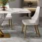 Luxurious Sintered Stone Top Dining Set Rectangular 1/4/5/7 Pieces Dining Room Table Set Clearhalo 'Dining Room Sets' 'Dining Tables & Seating' 'dining_room_set' 'furn' 'furn_dining_room_set' 'Furniture' 'Kitchen & Dining Furniture' 1200x1200_22c61ad7-f569-4194-93e8-d07a2d2eef97