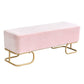 15.75" Wide Glam Solid Color Bench Cushioned Bench for Bedroom Clearhalo 'Benches' 'Chairs & Seating' 'furn' 'furn_benches' 'Furniture' 'Living Room Furniture' 1200x1200_22c65fa5-3cb9-4c16-b69a-4b04d505de5e