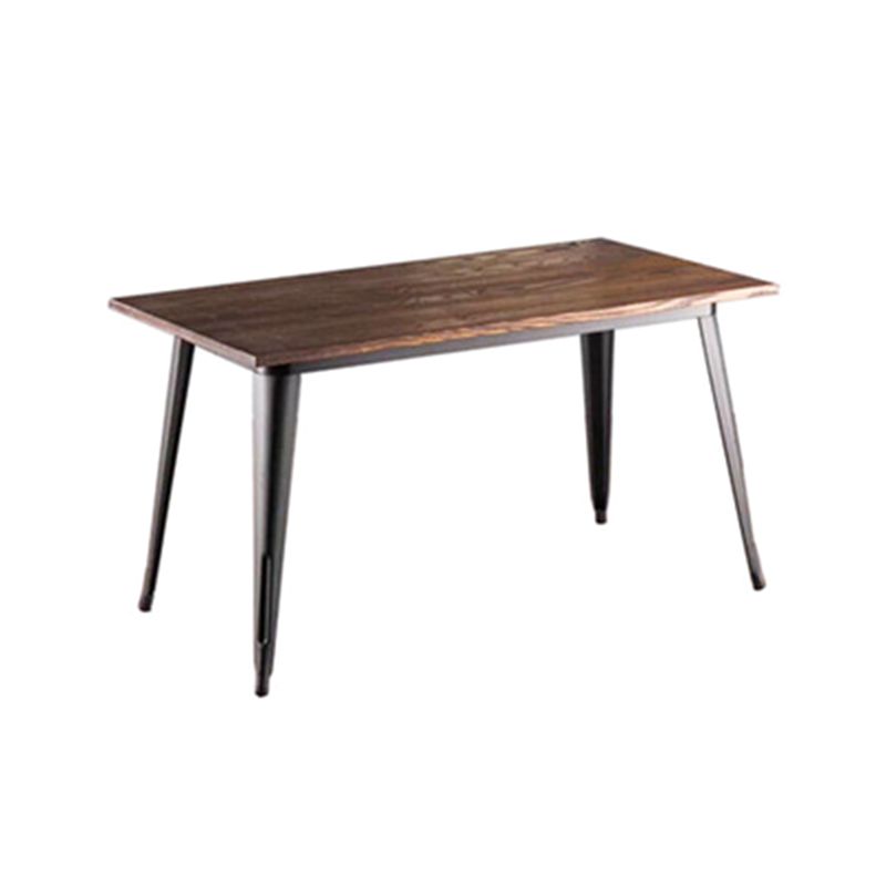 Industrial Style Solid Wood Dining Set with Rectangle Shape Table and 4 Legs Base for Home Use Clearhalo 'Dining Room Sets' 'Dining Tables & Seating' 'dining_room_set' 'Furniture' 'furniture_dining_room_set' 'Kitchen & Dining Furniture' 'kitchen&dining_furn' 'kitchen' 1200x1200_22c744eb-8392-4cbb-952b-230d83ee47af