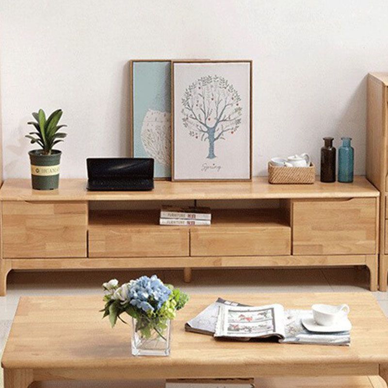 Solid Wood Living Room TV Cabinet Nordic Modern Ultra-thin TV Stand Console Clearhalo 'furn' 'furn_tv_stands_entertainment_centers' 'Furniture' 'Living Room Furniture' 'TV Stands & Entertainment Centers' 'TV Stands & Media Storage Furniture' 'tv_stands_entertainment_centers' 1200x1200_22c83928-02fe-4429-a767-d6aa5242cd27