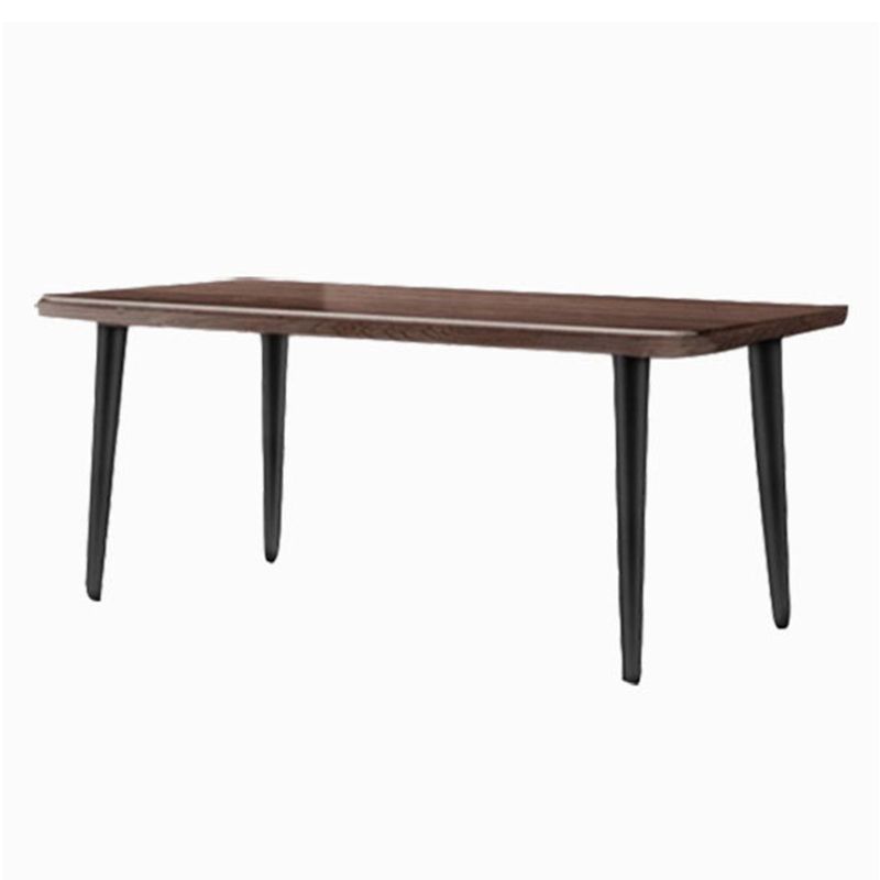 Natural-Brown Solid Wood Dining Table Rectangular Modern Furniture with 4 Legs Clearhalo 'Dining Tables & Seating' 'Dining Tables' 'dining_table' 'furn' 'furn_dining_table' 'Furniture' 'Kitchen & Dining Furniture' 1200x1200_22c8459a-d581-49c7-89d4-2f9e9526d730