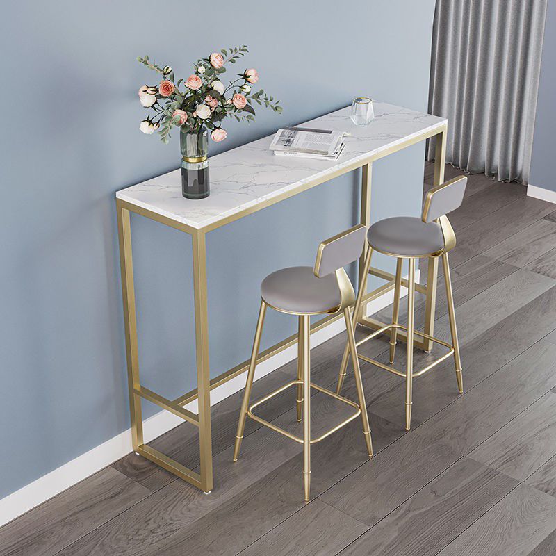 Juego de mesa de bar rectangular industrial, mesa de mostrador de madera de 1/3/4/5 piezas