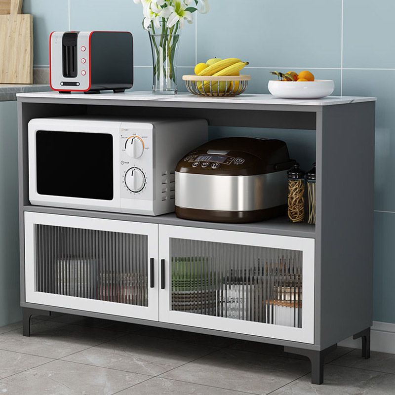 Boucheron en bois d'ingénierie en pierre avec rangement ouvert