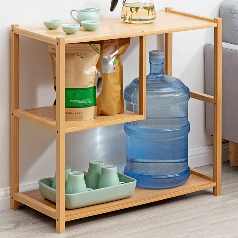 Tavolo d'angolo contemporaneo da 11 "tavolo da legno accento naturale tavolino