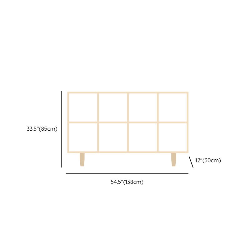 Natural Standard Bookshelf Wooden Contemporary Bookcase with Shelves Clearhalo 'Bookcases' 'furn' 'furn_bookcases' 'Furniture' 'Office Furniture' 1200x1200_22cf3373-a6fe-45a3-81b1-eb875c066724