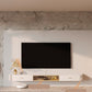 Glam TV Media Stand Wall-mounted TV Media Console with Drawers