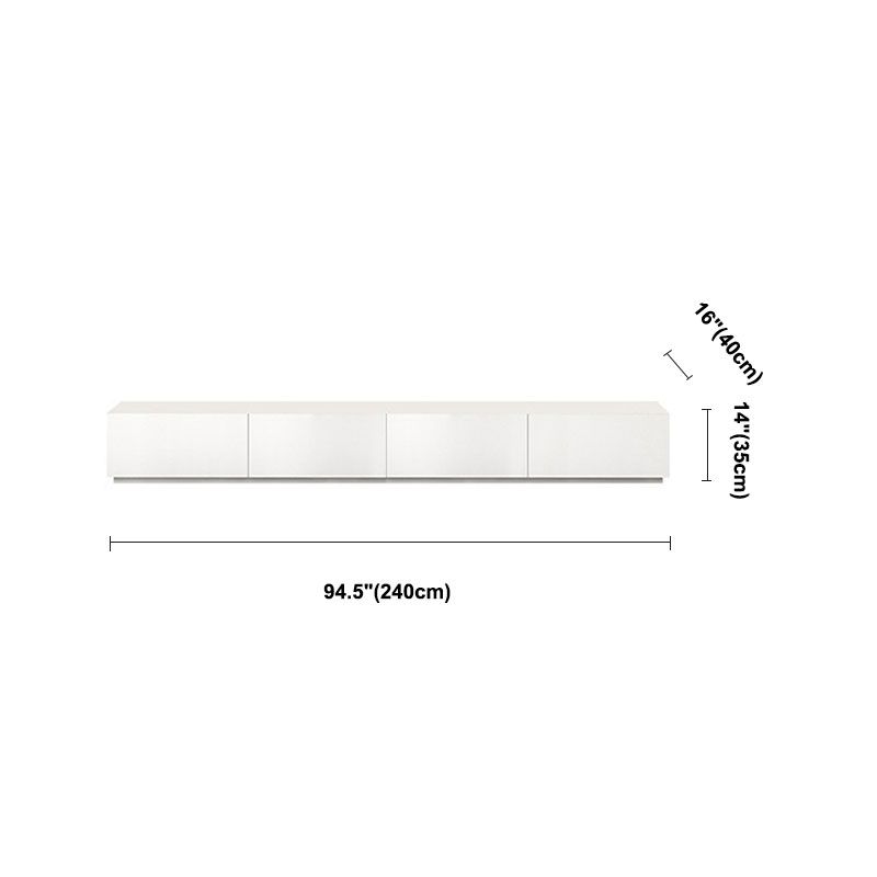 16 " D Modern Wooden White TV Stand Console Closed Storage TV Stand with 3 / 4 Drawers Clearhalo 'furn' 'furn_tv_stands_entertainment_centers' 'Furniture' 'Living Room Furniture' 'TV Stands & Entertainment Centers' 'TV Stands & Media Storage Furniture' 'tv_stands_entertainment_centers' 1200x1200_22d3a2a7-dd90-42aa-923d-ea5f784774b9