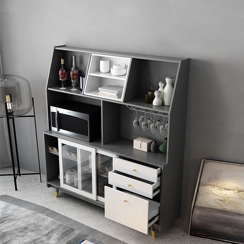 Gabinetto del soggiorno server di pranzo in legno fabbricato con porta scorrevole