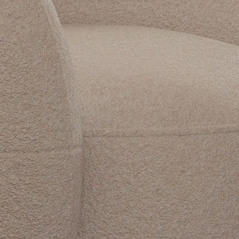 Divano braccio inclinato in lana grigia divano curvo contemporaneo per soggiorno