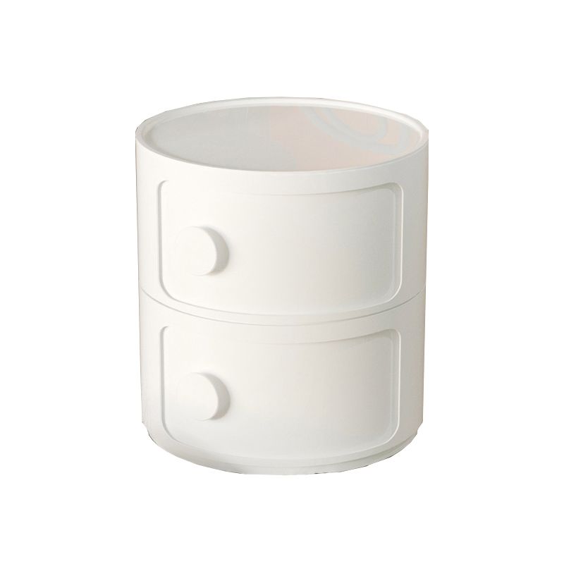 Plastic Bed Cabinet Modern Round Left Side Door Bed Nightstand Clearhalo 'Bedroom Furniture' 'furn' 'furn_night_stand' 'Furniture' 'night_stand' 'Nightstands' 1200x1200_22d59c27-5f28-4be3-ad2a-ef79cfe3e159