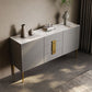Glam Buffet Table Stone Sideboard Armadio con porte per soggiorno