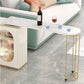 1/2 Pieces Counter Height Pub Set in Gold and White, Oval for Living Room Clearhalo 'Bar Furniture' 'furn' 'furn_home_bar_bar_sets' 'Furniture' 'Home Bars & Bar Sets' 'home_bar_bar_sets' 'Kitchen & Dining Furniture' 1200x1200_22d7d38a-10d5-41fd-b8eb-b41be3fc1ec2