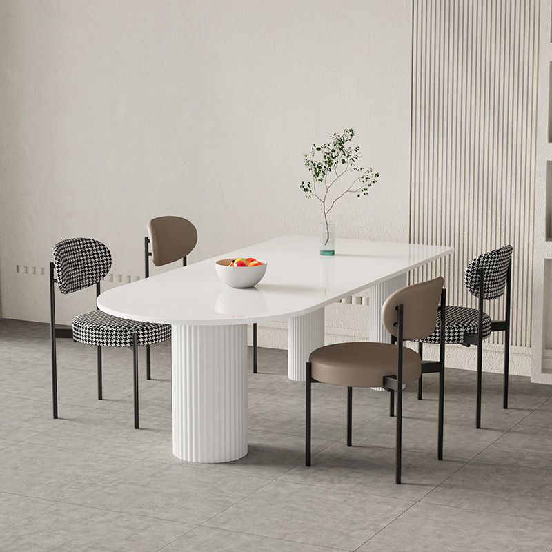 Modern 1/2/4/5 Pieces Dining Set Rectangle Stone Dining Table for Dining Room Clearhalo 'Dining Room Sets' 'Dining Tables & Seating' 'dining_room_set' 'furn' 'furn_dining_room_set' 'Furniture' 'furniture_dining_room_set' 'Kitchen & Dining Furniture' 1200x1200_22d951d8-31d9-4286-b924-ed91210b7d68