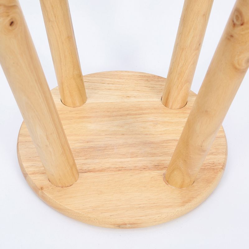 Taburete de barra redonda contemporánea taburete de bar sin respaldo con reposapiés