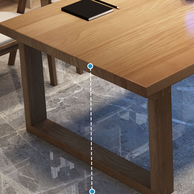 Zeitgenössischer rechteckiger Bürokiefernkiefern Schreibtisch für Büro