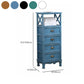 Commode en bois massif de coffre de rangement côtier avec 1/2/3/4 tiroirs, largeur de 11,7 pouces