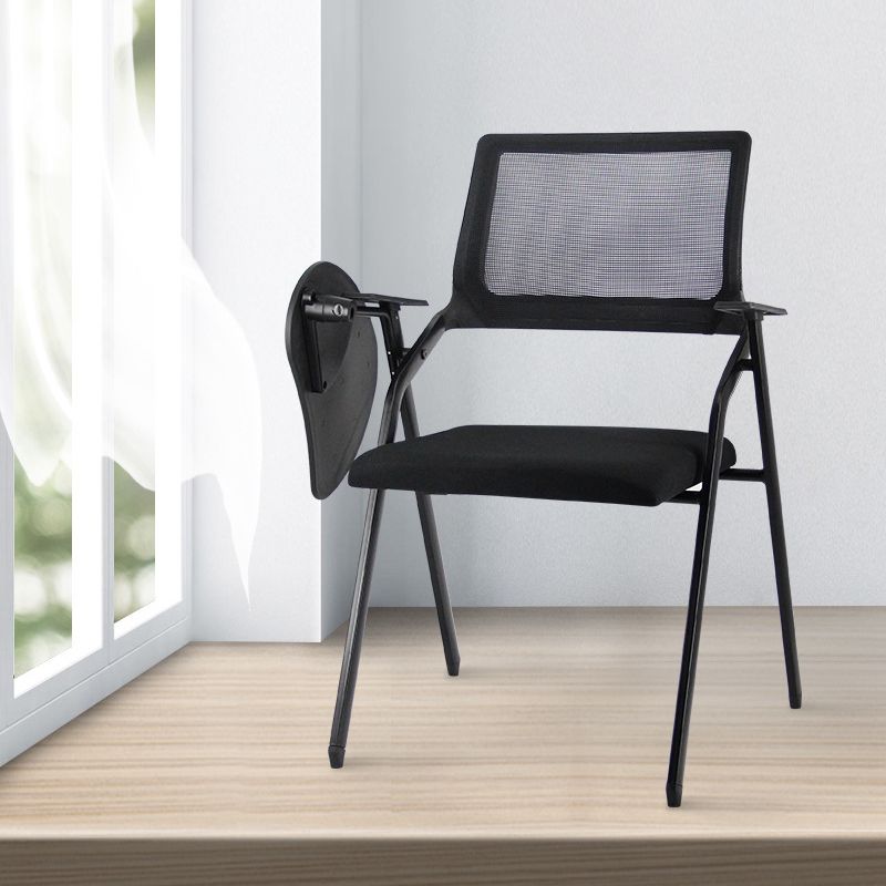 Contemporary Breathable AirGrid Office Chair Microfiber Black Conference Mid-Back Chair Clearhalo 'furn' 'furn_office_chair' 'Furniture' 'Office Chairs' 'Office Furniture' 'office_chair' 1200x1200_22db5449-58ce-4b44-9385-386969840c45