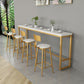 Glam Indoor Bar Dining Table Rectangle Bar Stool Table with Iron Base Clearhalo 'Bar Furniture' 'Bar Tables' 'bar_tables' 'furn' 'furn_bar_tables' 'Furniture' 'Kitchen & Dining Furniture' 1200x1200_22dc7d04-9bdb-4f90-8f22-448a49863415