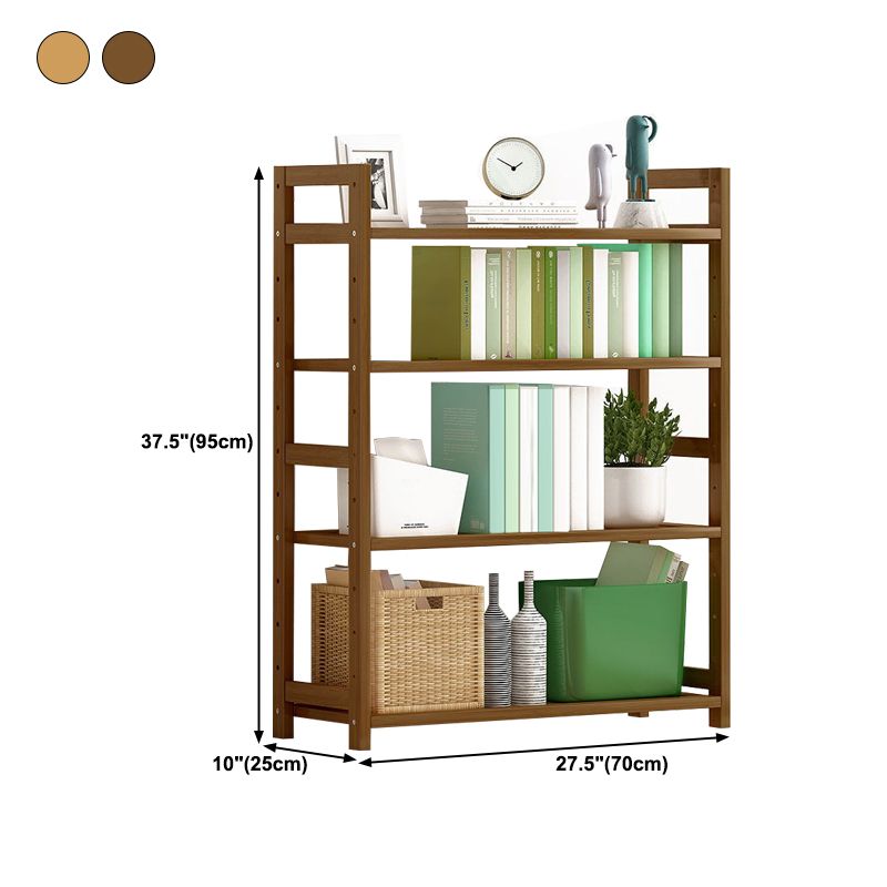 現代のソリッド竹の本棚、あらゆる部屋の幾何学的な本棚、10 "w