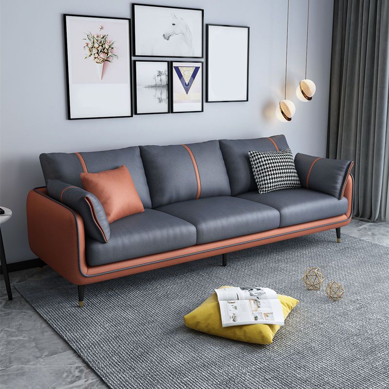 Stationary Stain Resistant 3 Seater Living Room Standard Sofa with Multiple Cushions Clearhalo 'furn' 'furn_sofas' 'Furniture' 'furniture_sofas' 'kitchen' 'kitchen_sofas' 'Living Room Furniture' 'Sofa' 'sofas' 1200x1200_22dc9933-d9ed-4ca2-81e0-ce3bbfbc7b5d