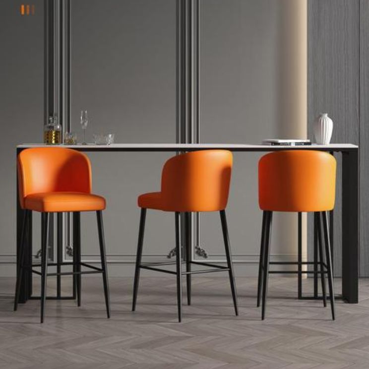 Modern Sintered Stone 1/2/4 Pieces Bar Table Set Rectangle Bar Table with Metal Legs Clearhalo 'Bar Furniture' 'furn' 'furn_home_bar_bar_sets' 'Furniture' 'Home Bars & Bar Sets' 'home_bar_bar_sets' 'Kitchen & Dining Furniture' 1200x1200_22dd0d06-29ac-4d07-b165-105d65c3fbf8