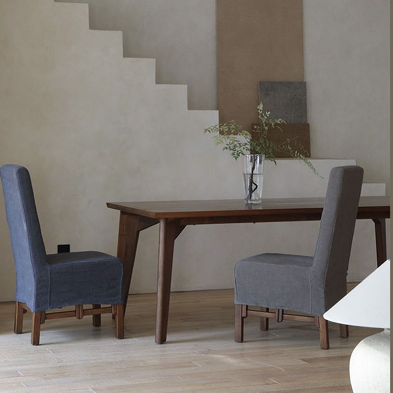 Rectangle Brown Base Dining Table Modern Pine Wood Table for Living Room Clearhalo 'Dining Tables & Seating' 'Dining Tables' 'dining_table' 'furn' 'furn_dining_table' 'Furniture' 'Kitchen & Dining Furniture' 1200x1200_22de29c5-d808-49d6-b697-02cb92b5ceda