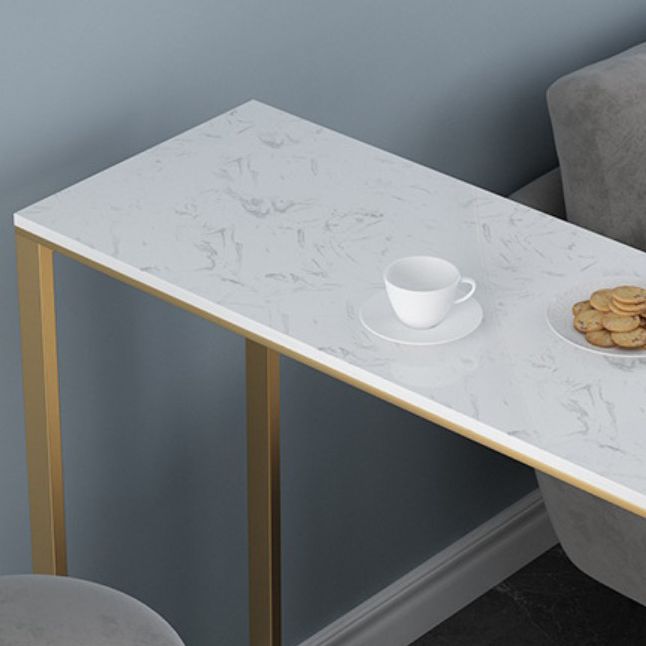 Glam Style Bar Table Artificial Marble Top Pub Table with Cabinet for Dining Room Clearhalo 'Bar Furniture' 'Bar Tables' 'bar_tables' 'Furniture' 'furniture_bar_tables' 'Kitchen & Dining Furniture' 1200x1200_22de47be-7025-4e3a-9aa7-7e5bdd48822e