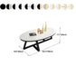 Cross Legs Coffee Table with Stone Oval Top and Iron Base Cocktail Table Clearhalo 'Coffee & Accent Tables' 'Coffee Tables' 'coffee_tables' 'furn' 'furn_coffee_tables' 'Furniture' 'Living Room Furniture' 1200x1200_22df0e32-8fe9-411b-aeeb-03b389446788