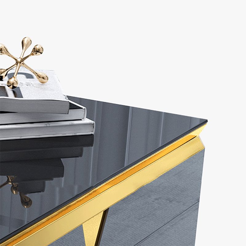 Glass Enclosed Storage TV Console Luxury TV Cabinet with Glide Drawers Clearhalo 'furn' 'furn_tv_stands_entertainment_centers' 'Furniture' 'Living Room Furniture' 'TV Stands & Entertainment Centers' 'TV Stands & Media Storage Furniture' 'tv_stands_entertainment_centers' 1200x1200_22e0060c-954b-4e83-a1f1-470e70fd1d87