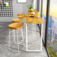 Rectangle Bar Dining Table Modern Bar Table with Sled Base in White Clearhalo 'Bar Furniture' 'Bar Tables' 'bar_tables' 'furn' 'furn_bar_tables' 'Furniture' 'furniture_bar_tables' 'Kitchen & Dining Furniture' 1200x1200_22e063b4-b632-4b5e-b7cf-edc8d64abfb4