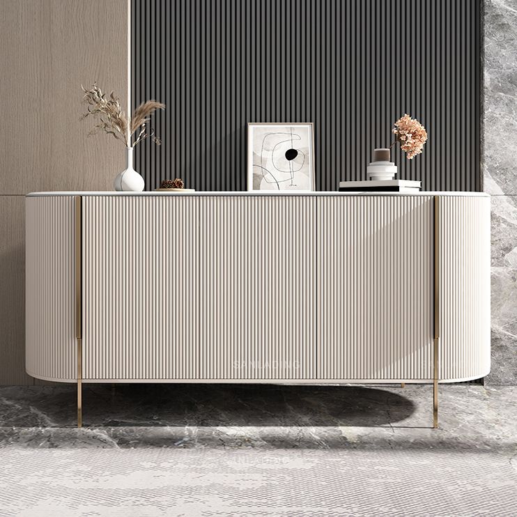 Stone Buffet Table Glam Style Buffet Sideboard Cabinet with Drawers and Cabinets Clearhalo 'buffet_sideboard' 'Buffets & Sideboards' 'furn' 'furn_buffet_sideboard' 'Furniture' 'Kitchen & Dining Furniture' 1200x1200_22e0702d-2bb0-42f2-af10-afe47be6a7d8