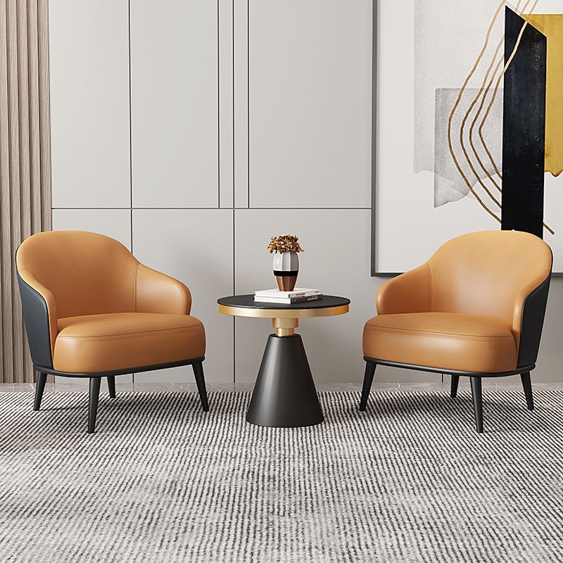 Contemporary Style Round Pedestal Dining Table Stone Furniture for Dining Room Clearhalo ' dining_table' 'Dining Tables & Seating' 'Dining Tables' 'furn' 'furn_dining_table' 'Furniture' 'furniture_dining_table' 'Kitchen & Dining Furniture' 'kitchen&dining_furn' 'kitchen' 'kitchen_dining_table' 1200x1200_22e11fe2-86b5-445c-89fd-27b7511de47d