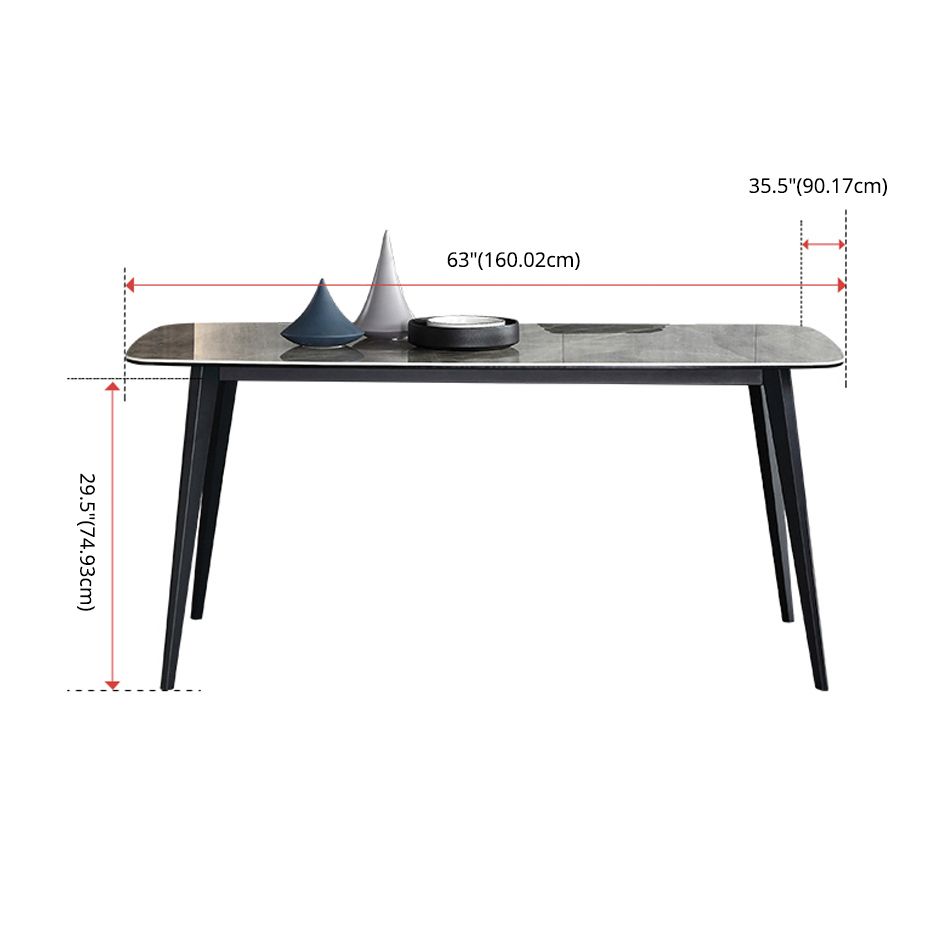 Contemporary Sintered Stone Dining Room Set Fixed Dining Set with Rectangle Table for Restaurant Clearhalo 'Dining Room Sets' 'Dining Tables & Seating' 'dining_room_set' 'furn' 'furn_dining_room_set' 'Furniture' 'furniture_dining_room_set' 'Kitchen & Dining Furniture' 'kitchen&dining_furn' 'kitchen' 1200x1200_22e1cded-9cab-435b-adfe-ab20e9060c18